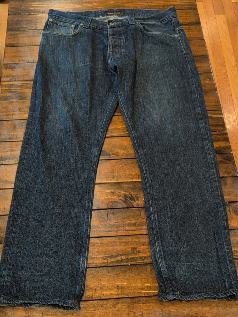 Nudie Jeans Even Steven Blue Dry Denim Straight Slim 36x31